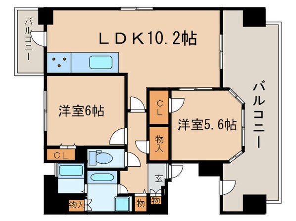 ﾍﾟｲｻｰｼﾞｭ音羽壱番館（1003）の物件間取画像